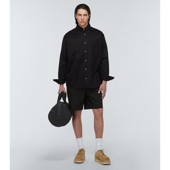 ACNE STUDIOS Odrox Cotton Twill Overshirt in Black 50 New Mens Shacket - Picture 11 of 11